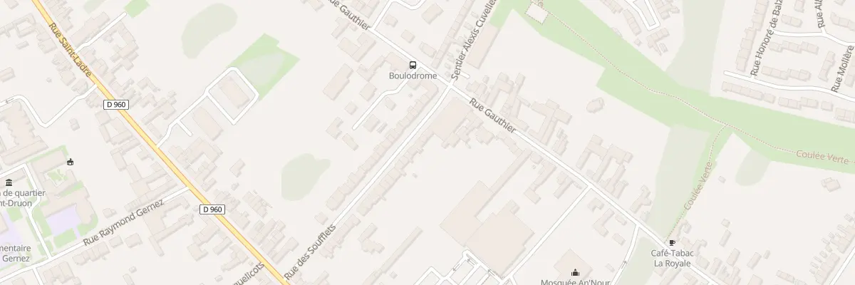 Plan du 44 Rue des Soufflets à Cambrai