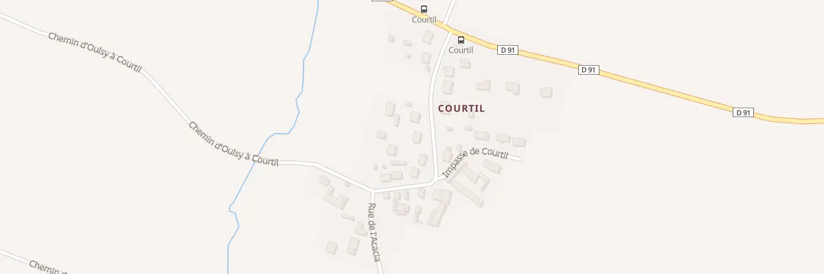 Plan du 12 Rue de Courtil à Osly-Courtil