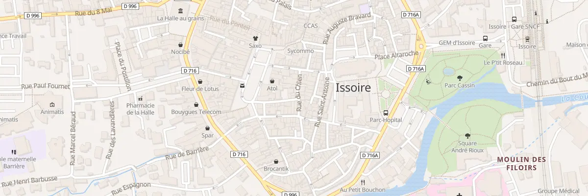 Plan du 5 Rue du Chien à Issoire