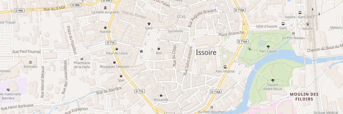 Plan du 7 Rue du Chien à Issoire