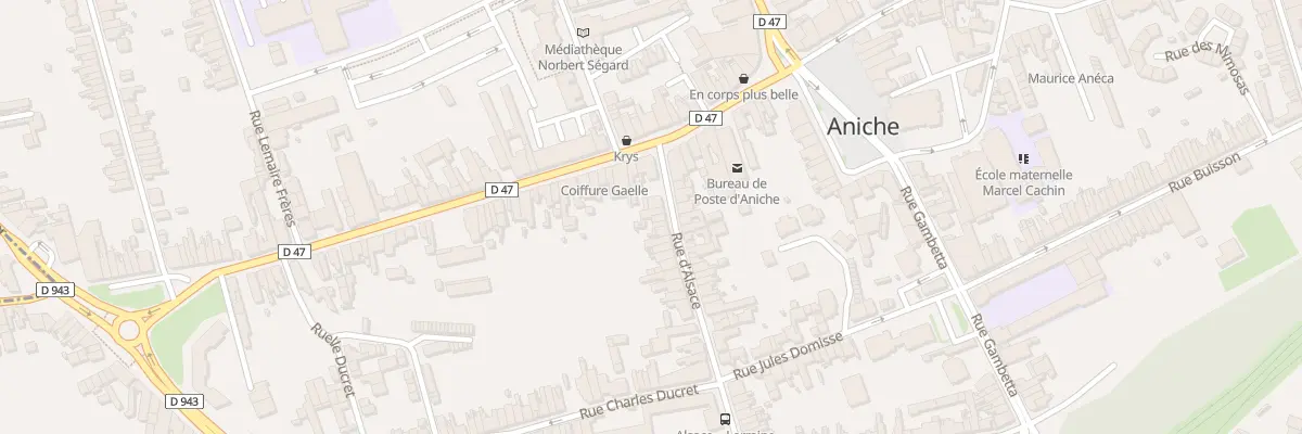 Plan du 8 Rue d’Alsace à Aniche