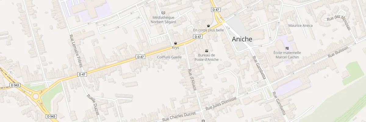 Plan du 6 Rue d’Alsace à Aniche