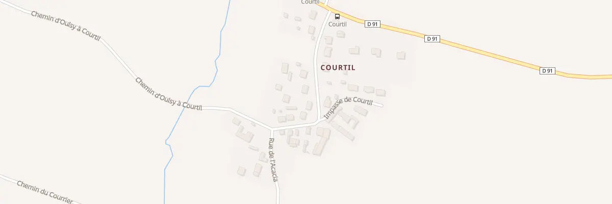 Plan du 14 Rue de Courtil à Osly-Courtil