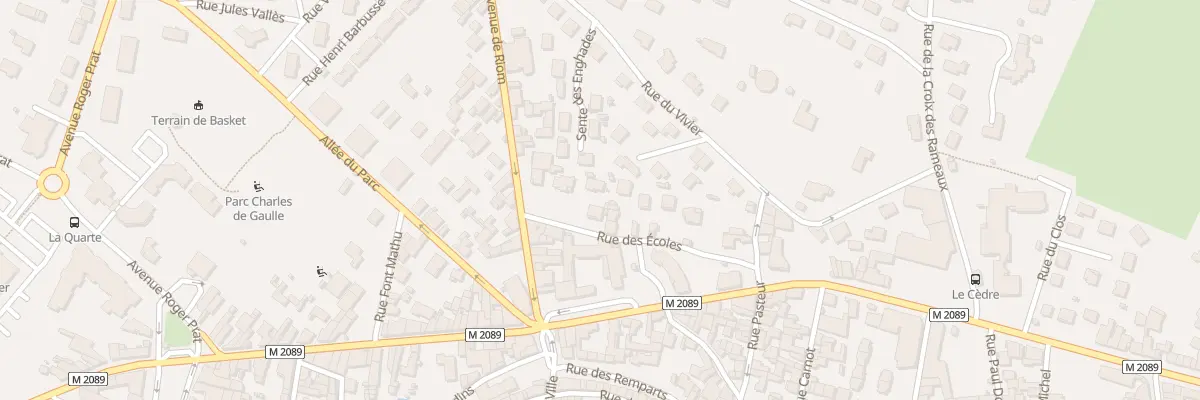 Plan du 2 Rue des Ecoles à Pont-du-Château