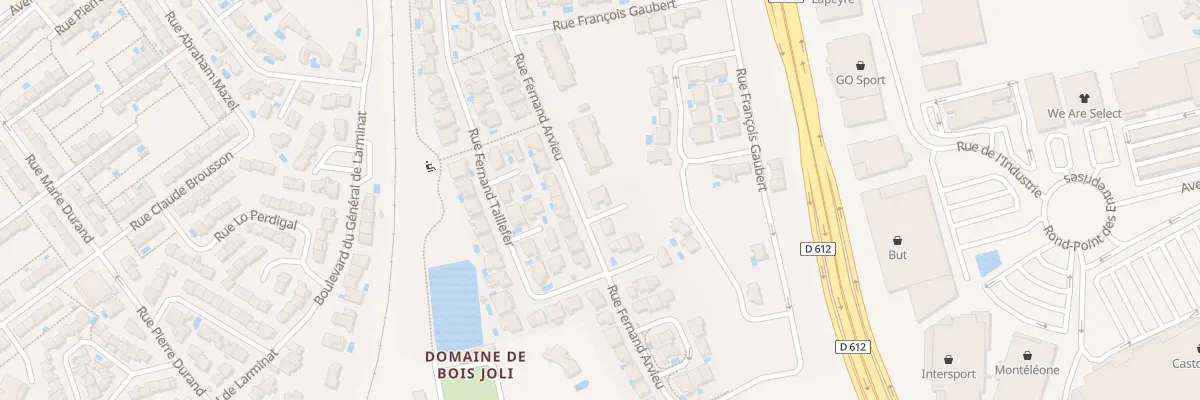 Plan du 400 Rue Fernand Arvieu à Béziers