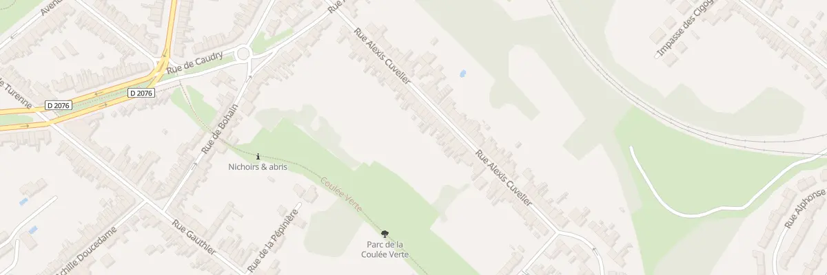 Plan du 40 Rue Alexis Cuvelier à Cambrai