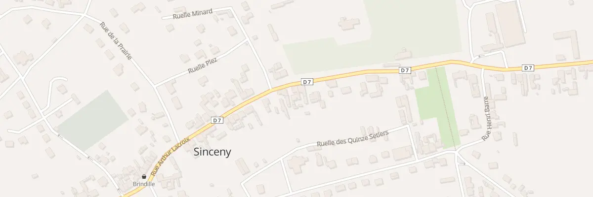 Plan du 34 Rue Arthur Lacroix à Sinceny