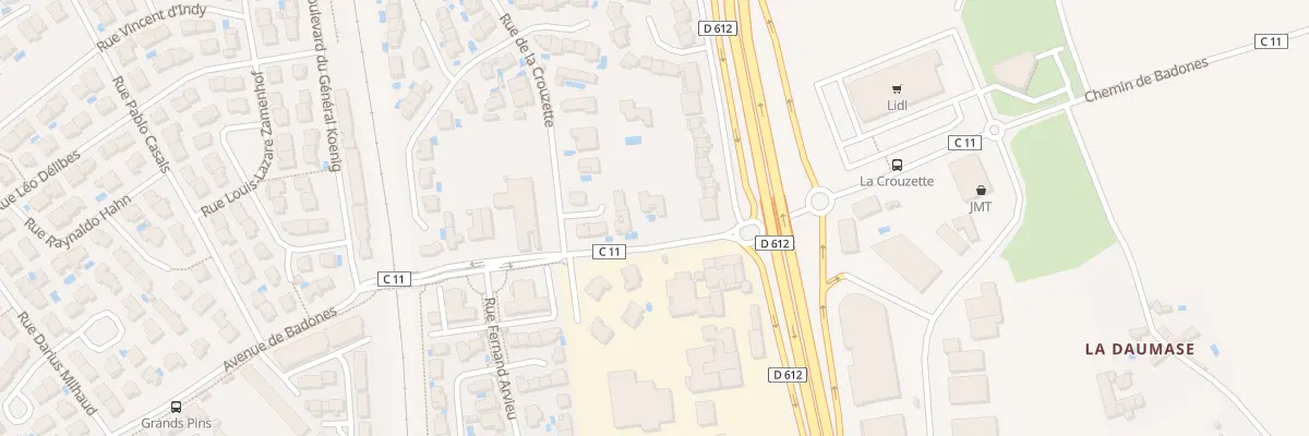 Plan du 235 Av de Badones à Béziers