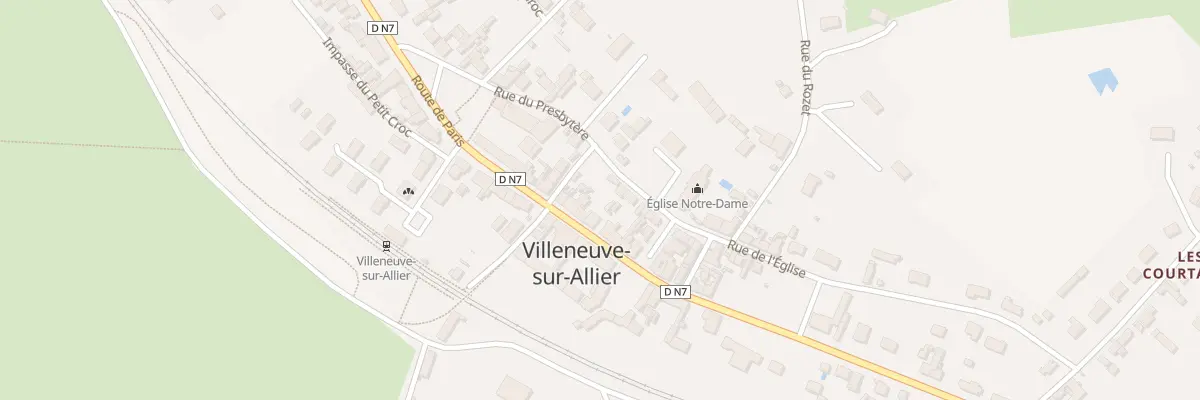 Plan du 43 Rte de Paris à Villeneuve-sur-Allier