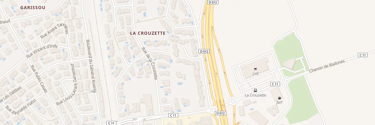 Plan du 5 Imp François Mauriac à Béziers