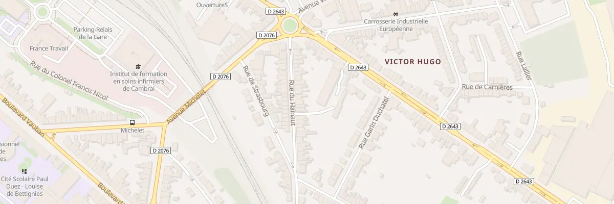 Plan du 25 Rue du Hainaut à Cambrai