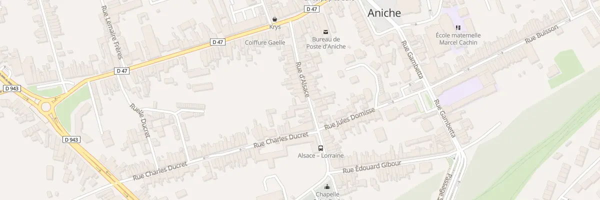 Plan du 30 Rue d’Alsace à Aniche