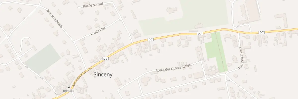 Plan du 36 Rue Arthur Lacroix à Sinceny