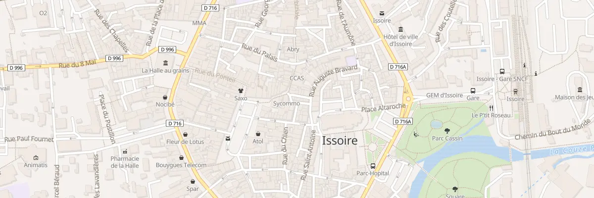 Plan du 16 Rue de l’Ancien Hôpital à Issoire