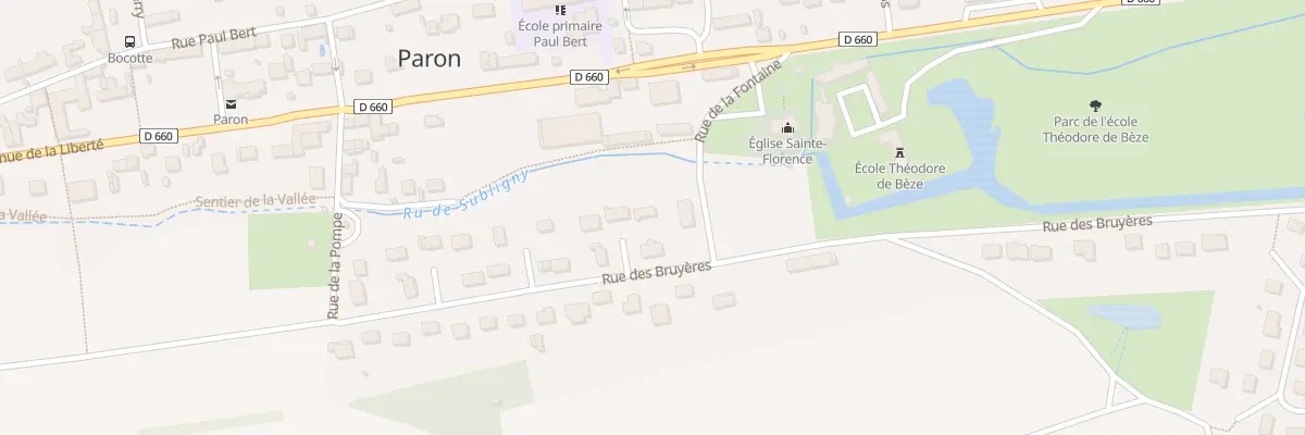 Plan du 24 Rue des Bruyères à Paron