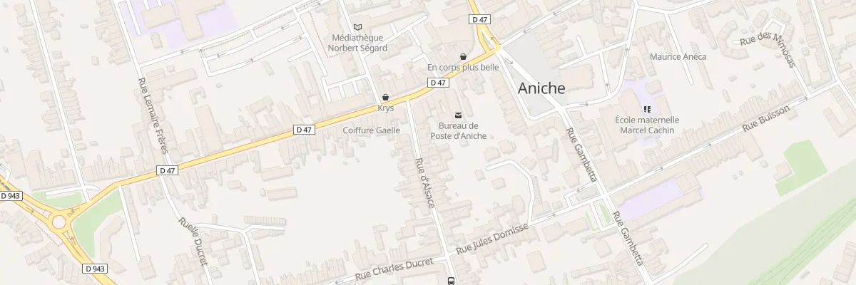 Plan du 5 Rue d’Alsace à Aniche
