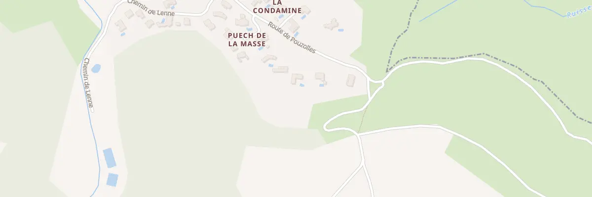 Plan du 12 Rte de Pouzolles à Fouzilhon