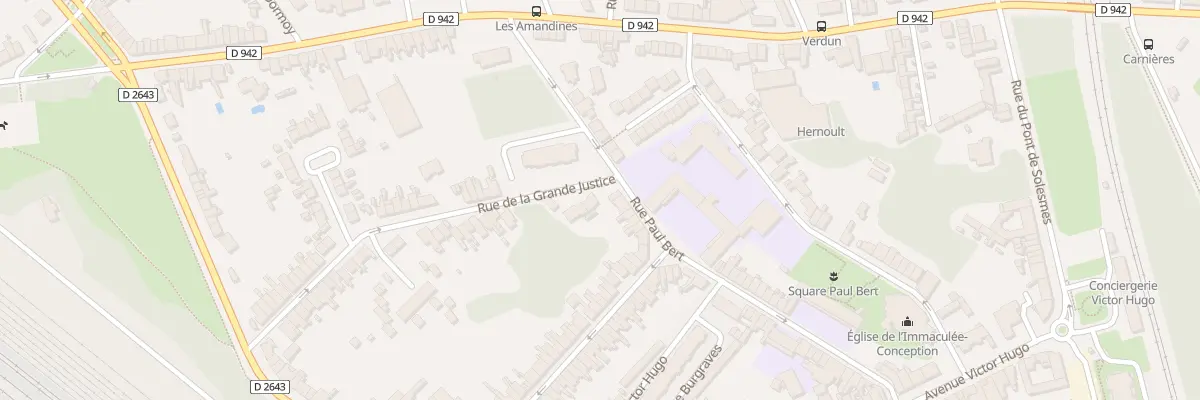 Plan du 66 Rue de la Grande Justice à Cambrai
