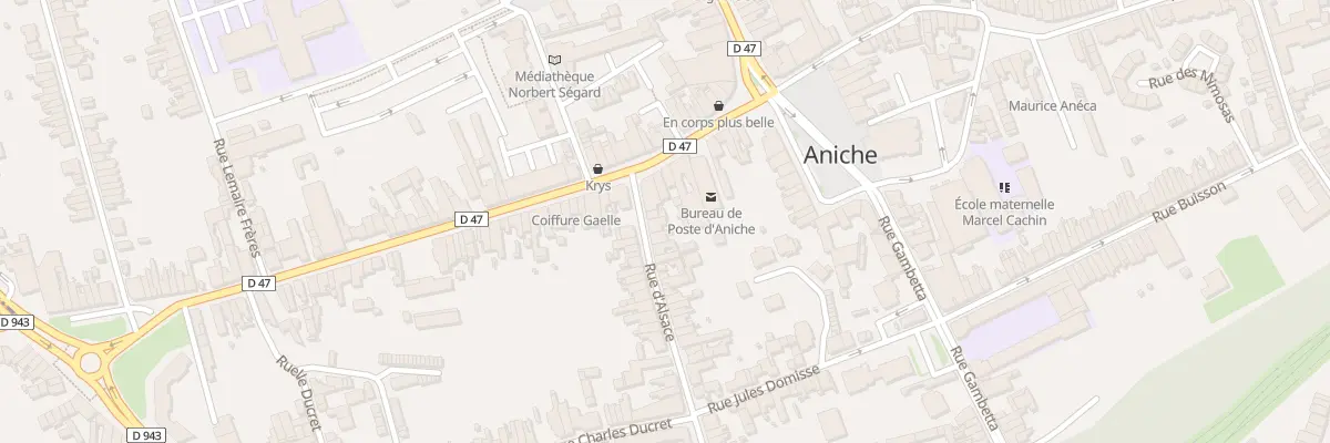 Plan du 3 Rue d’Alsace à Aniche