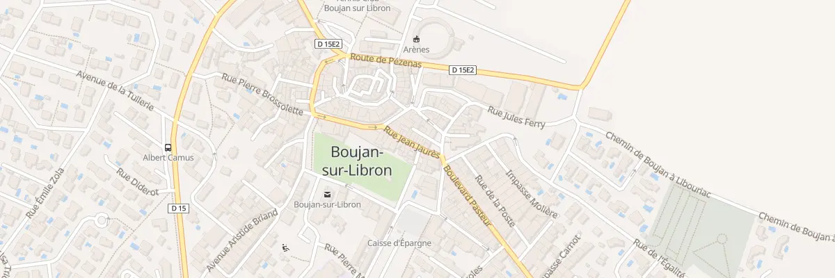 Plan du 6 Rue Jean Jaurès à Boujan-sur-Libron