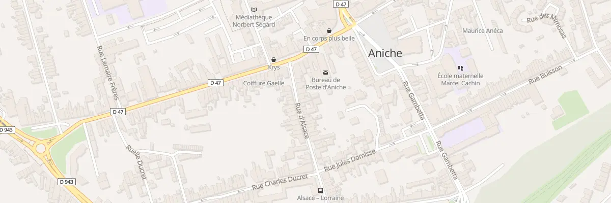 Plan du 9 Rue d’Alsace à Aniche