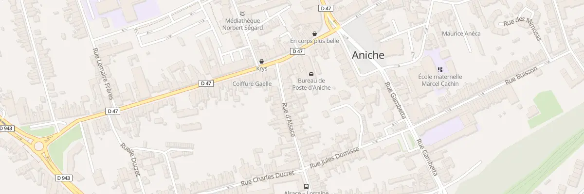 Plan du 7 Rue d’Alsace à Aniche