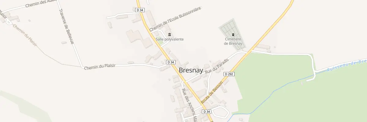 Plan du 6 Rte de Souvigny à Bresnay