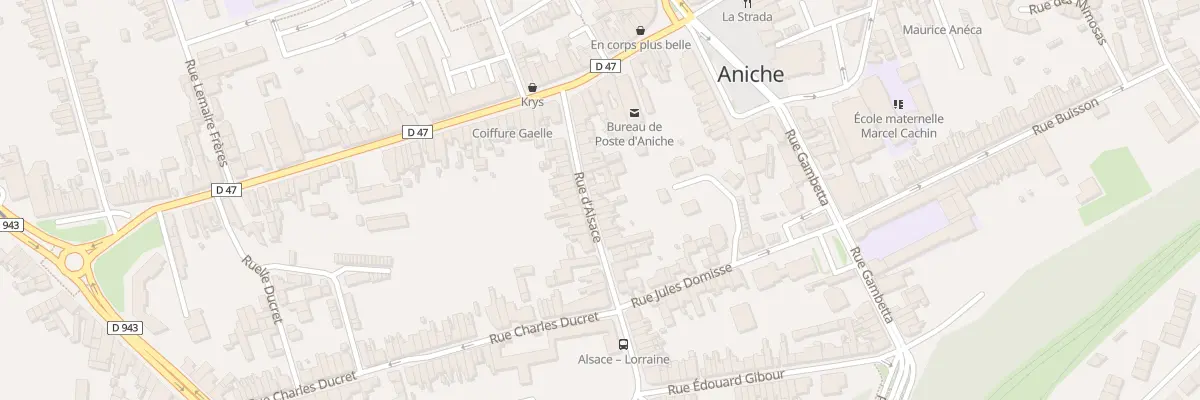 Plan du 21 Rue d’Alsace à Aniche
