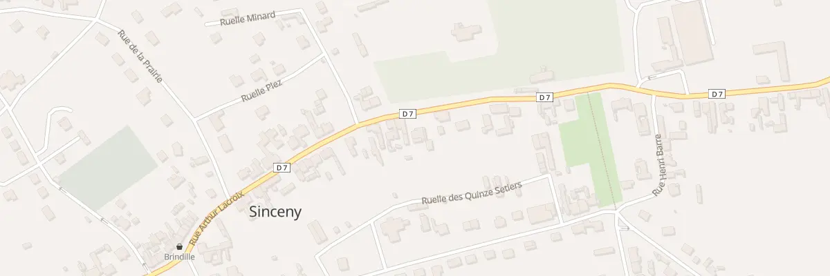 Plan du 38 Rue Arthur Lacroix à Sinceny