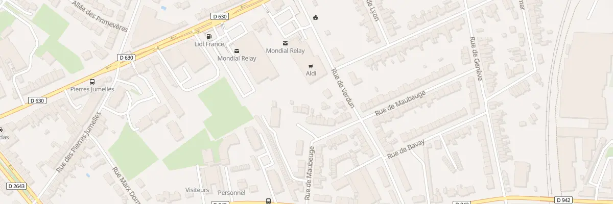 Plan du 25 Rue de Maubeuge à Cambrai