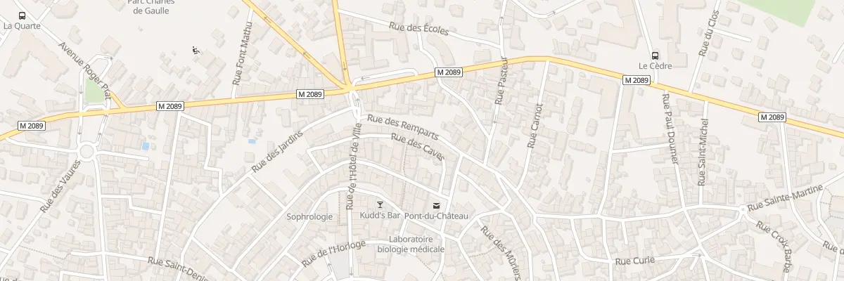 Plan du 20 Rue des Remparts à Pont-du-Château