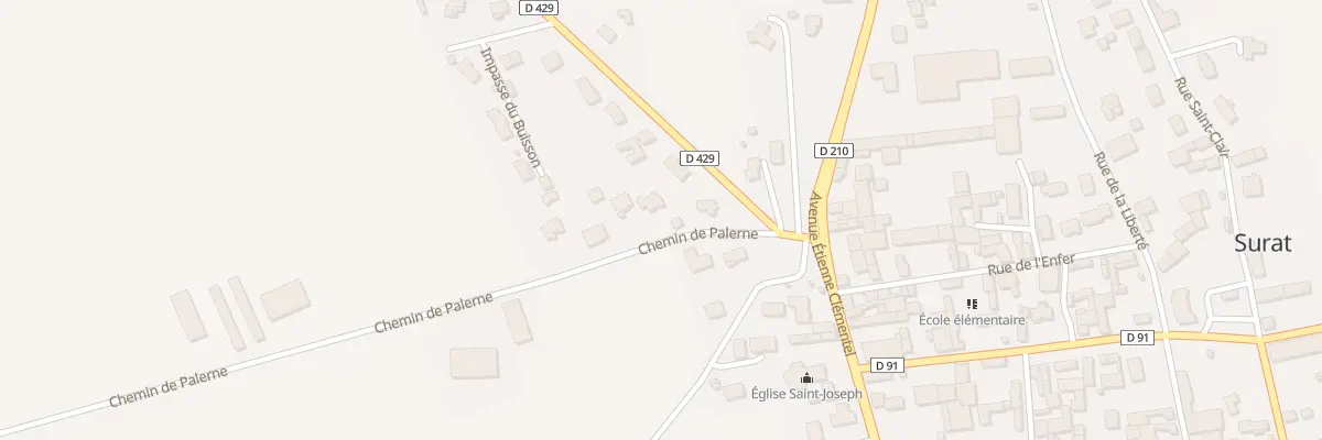 Plan du 4 Che de Palerne à Surat