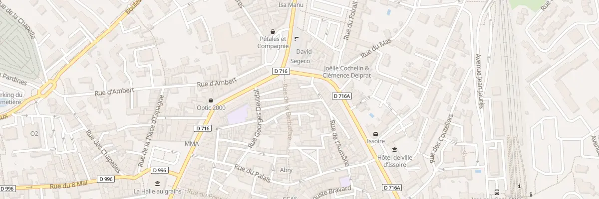 Plan du 3 Rue Traversie de la Berbiziale à Issoire