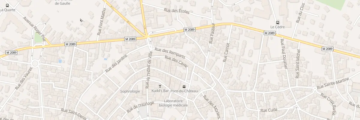 Plan du 22 Rue des Remparts à Pont-du-Château