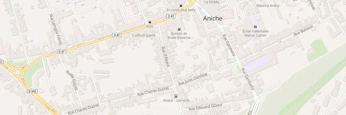 Plan du 25 Rue d’Alsace à Aniche