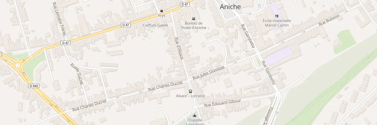 Plan du 37 Rue d’Alsace à Aniche
