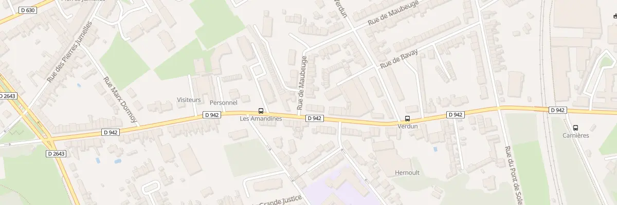 Plan du 2 Rue de Maubeuge à Cambrai
