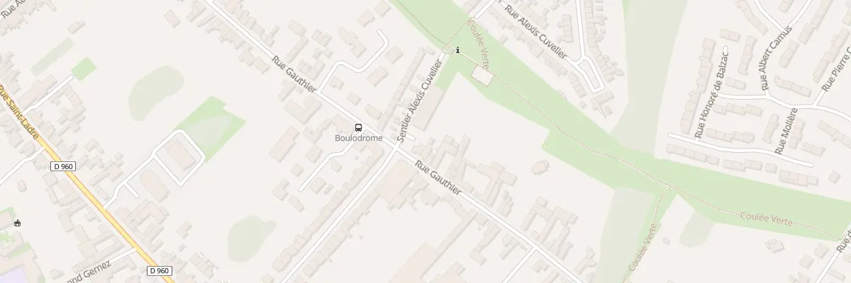 Plan du 107 Rue Gauthier à Cambrai