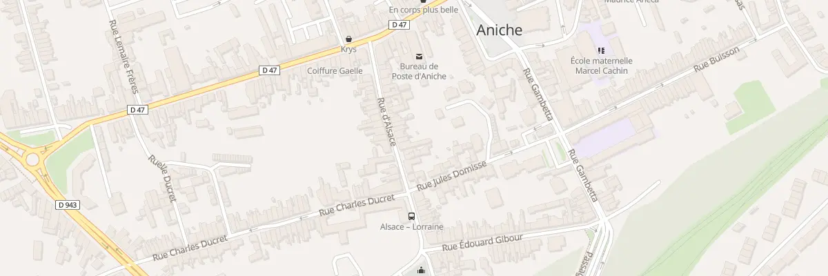 Plan du 31 Rue d’Alsace à Aniche
