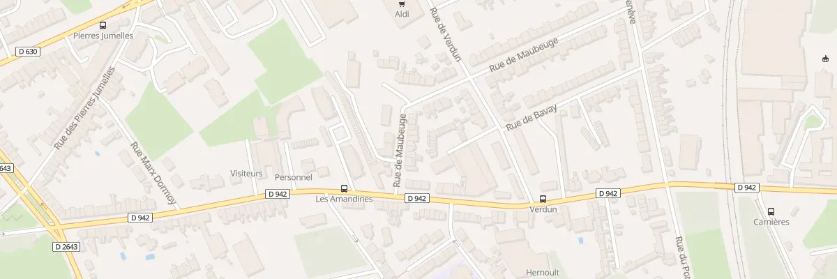 Plan du 10 Rue de Maubeuge à Cambrai