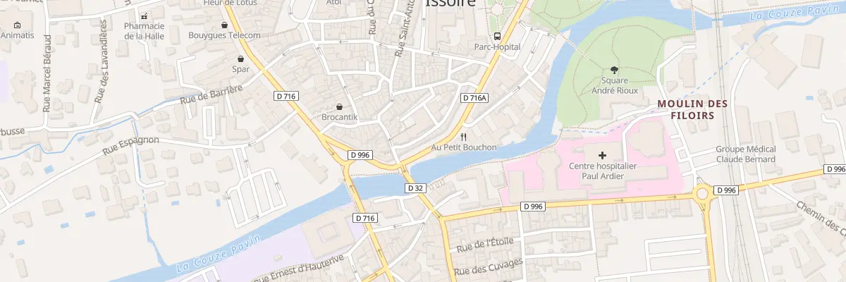 Plan du 62 Bd Triozon Bayle à Issoire