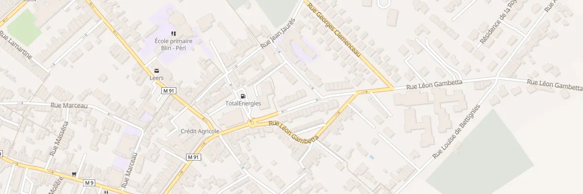 Plan du 11 Rue Mal de Lattre de Tassigny à Leers