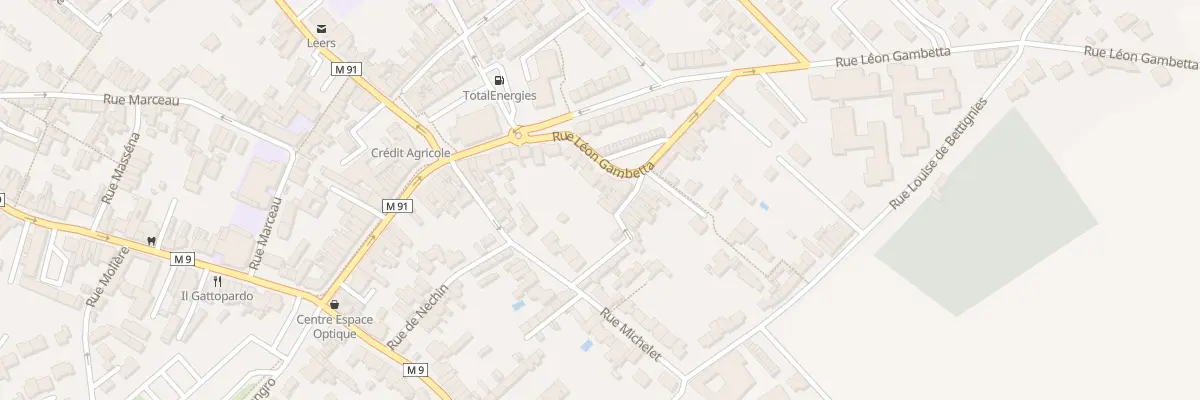 Plan du 22B Rue Léon Gambetta à Leers