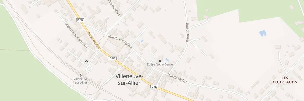 Plan du 18 Rue du Presbytère à Villeneuve-sur-Allier