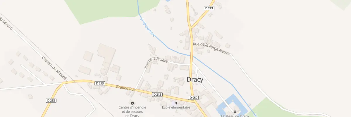 Plan du 9 Rue de la Rivière à Dracy