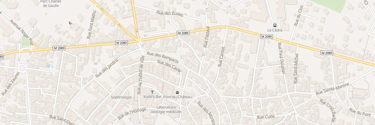 Plan du 15 Rue des Remparts à Pont-du-Château