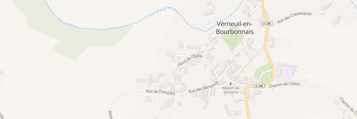 Plan du 12 Pl de l’Eglise à Verneuil-en-Bourbonnais