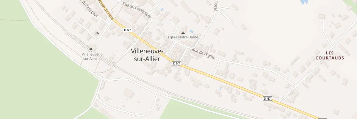 Plan du 27 Rte de Moulins à Villeneuve-sur-Allier