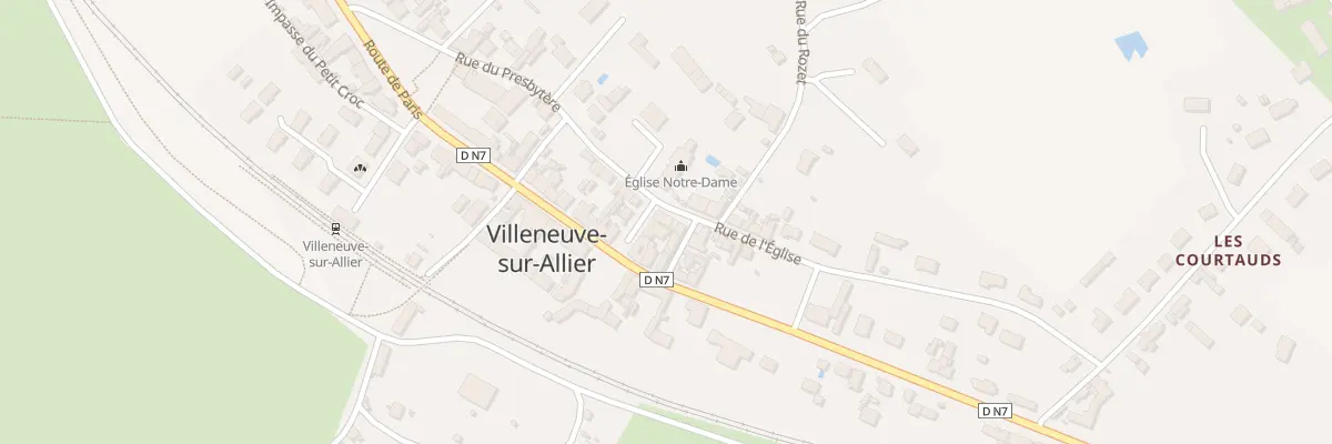 Plan du 2 Pl de l’Eglise à Villeneuve-sur-Allier