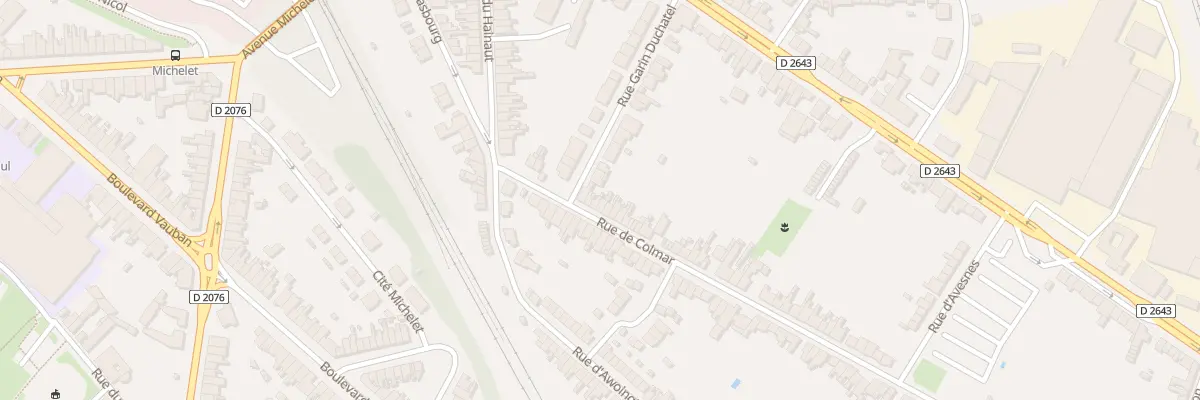Plan du 11 Rue de Colmar à Cambrai